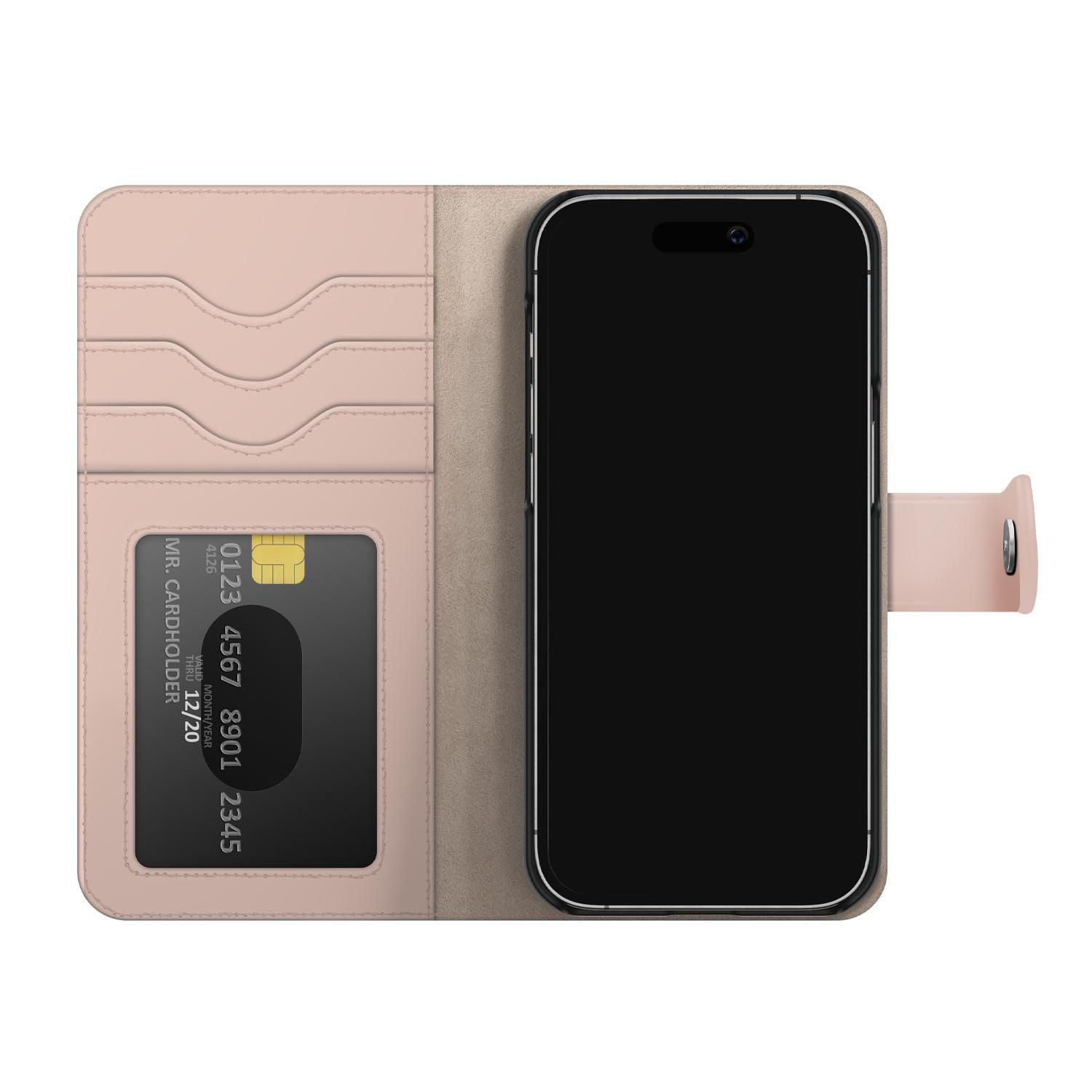 Ideal of Sweden Portefeuille Magnétique+ Rose pour iPhone 15 Pro