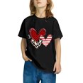 thumbnail image 1 of Rbaofujie Hauts Décontractés pour Filles Col Rond Manches Courtes T-Shirts Tenues de Mode Printemps Été 2025, 1 of 4