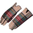 thumbnail image 1 of Driving Gloves Fashion Grid Design Winter Gloves Touch Screen Gloves for Ladies, 1 of 10