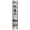 thumbnail image 2 of vidaXL Adult 6-Tier High-Rise Narrow Bookcase White 40x30x210 cm Engineered Wood, 2 of 5