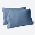 thumbnail image 1 of Bare Home Pillowcase Set - Premium 1800 Collection - Double Brushed - Ultra Soft - Standard Size, Coronet Blue, 2 Count, 1 of 7
