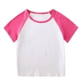 thumbnail image 3 of MKOSPLRT Workout Sets for Kid 12M-11Y Color Block Running Outfits Short Sleeve Raglan Shirts Drawstring Waist Track Shorts Sports Outfits, 3 of 4