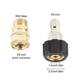thumbnail image 1 of Bgsha M22 Rondelle Adaptateur Pivotant Ensemble 14mm 15mm Raccordement Rapide à 1/4“ 3/8“ Accessoire, 1 of 9