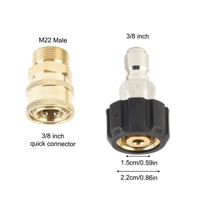 Bgsha M22 Rondelle Adaptateur Pivotant Ensemble 14mm 15mm Raccordement Rapide à 1/4“ 3/8“ Accessoire