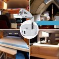 thumbnail image 3 of Lampe de Lecture pour VR, Projecteur DEL pour VR 12 V-24 V à Intensité Réglable avec Interrupteur Tactile et Port USB, Lumière Intérieure Murale Rotative pour VR, Lampe de Chevet pour, Fourgonnette, Bateau, Remorque, Autocaravane, 3 of 7