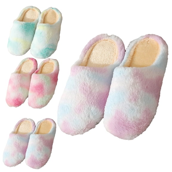 Pantoufles Chaudes pour Femmes et Hommes Pantoufles en Peluche pour la Maison Chaussures d'Intérieur Chaudes Mousse à Mémoire de Forme Coton Douillet Doux Molleton Peluche Pantoufles en Coton pour la Maison Intérieur Extérieur