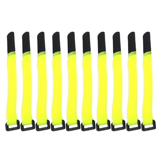 10 Pieces Package Tie Pipe Backpacking Cable Tent Luggage Adhesive Pack Strap Portable Camping Packaging Storage String Rope Yellow