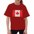 thumbnail image 4 of TJAZFJPA T-Shirt Blanc pour Enfants Filles T-Shirt à Manches Courtes Col Rond Été T-Shirt Coupe Décontractée Basique Noir Maille Haut Rouge Chandail en Molleton, 4 of 6