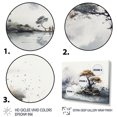thumbnail image 3 of Designart Trees Oversized Wall art decor, Tree Canvas wall art, Grey Tree Ink euphony , Grey Traditional Canvas wall art, 32x24 inches, 3 of 5
