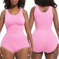 thumbnail image 3 of Dealovy Justaucorps pour Femmes Combinaison Sans Manches Col Rond Entraînement Sans Coutures Gaine 1 Pce Couche de Base Ensembles, 3 of 3