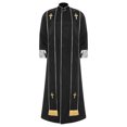thumbnail image 1 of iiniim Homme Moine Médiéval Renaissance Prêtre Longue Robe Église Culte Halloween Fête Cosplay Costume Noir P, 1 of 4
