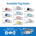thumbnail image 4 of MedicEngraved Stainless Steel Custom Medical Alert Bracelet - 4mm Paperclip Link, 4 of 7