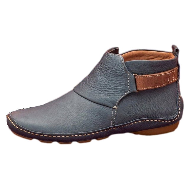 Bottes XZNGL pour Femmes Hiver Bottes d'Hiver pour Femmes Automne Hiver Bottines pour Femmes Bout Rond Talon Compensé Bas Bottes Chaussures Décontractées