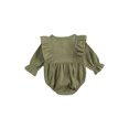 thumbnail image 3 of Kmbangi Baby Romper, Combinaison à Manches Longues, Couleur Unie, 3 of 7