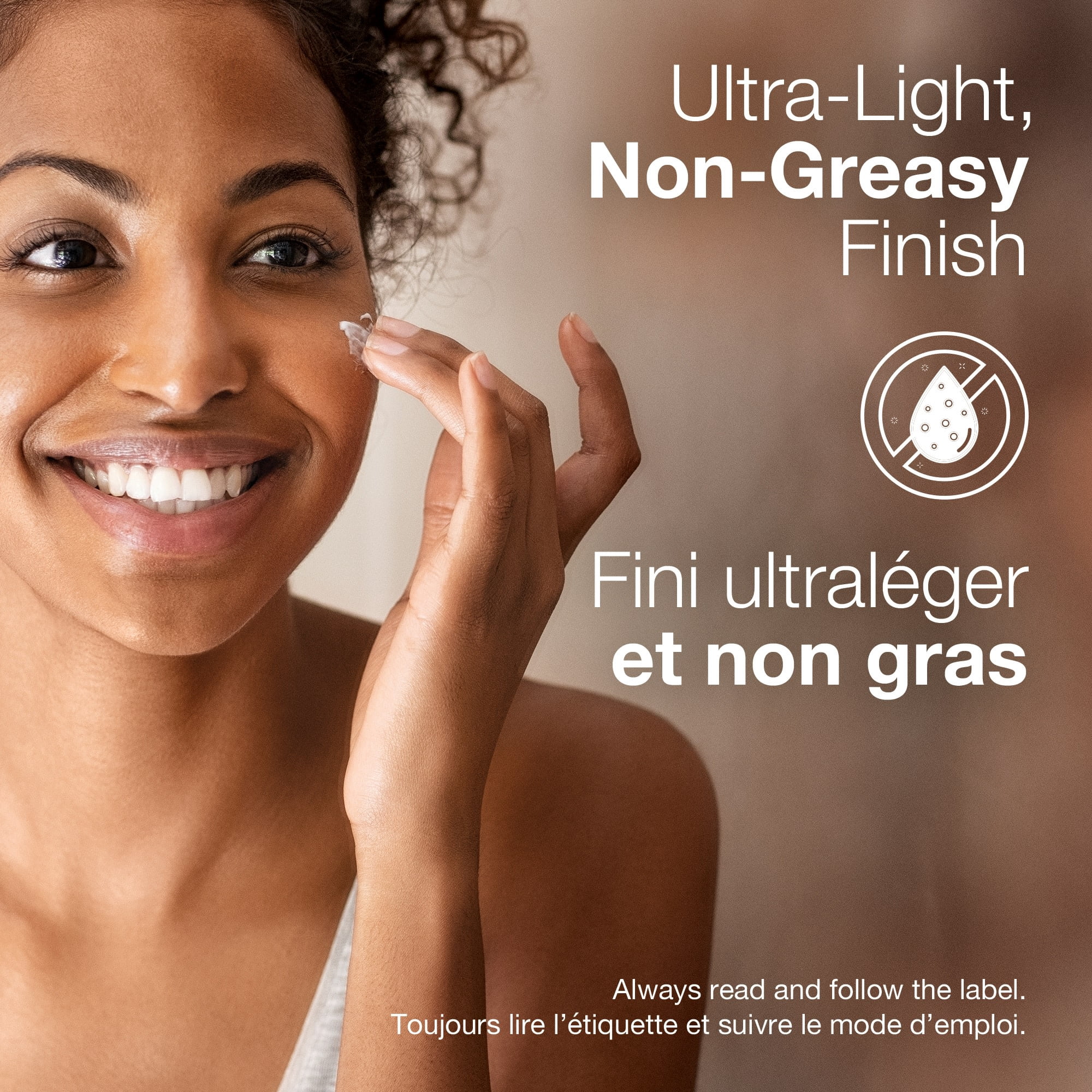 Lotion écran solaire Neutrogena Ultra Sheer sec au toucher, protection à large spectre FPS 60 UVA et UVB, 88 ml paquet de 2