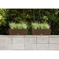 thumbnail image 4 of Veradek Pure Series Window Box 25" Planter 2 Pack Espresso, 4 of 7