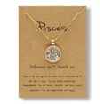 thumbnail image 1 of PVCS Chaîne de Pièces Dorée Jour et Nuit Collier des Douze Constellations Collier pour Couple, 1 of 1