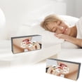 thumbnail image 2 of Lksixu Digital Alarm Clock With Large Screen LED Display With Makeup Mirror 3- Brightness USB Port For Home Decoration Wireless Charge Electronics for Home Office School, 2 of 2