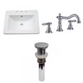 thumbnail image 1 of American Imaginations 21-in. W 3H8-in. Ceramic Top Set In White Color - Drain Incl. AI-33089, 1 of 9