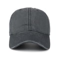 thumbnail image 3 of Unisexe Chapeau Vin Rouge Hommes Femmes Réglable Lavé Coton Sergé Casquette Sport Extérieur Chapeau de Soleil, 3 of 5