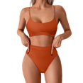 thumbnail image 1 of Womens High Waisted Swimsuits Bottom Padded Bathing Suits Bikini Sets Top Two Piece Swimwear Swimwears Tankinis Set L, 1 of 5