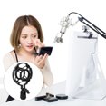 thumbnail image 2 of Miangastore Support de Micro Support de Microphone Antichoc Noir Plastique Lot de 1, 2 of 8