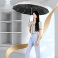 thumbnail image 4 of TopLLC 60 Rib Folding Umbrella For Sunny And Rainy Days Fully Automatic Umbrella Large Reinforced Plastic Sunshade And Sun Protection Umbrella Folding fabric rain gear, 4 of 6
