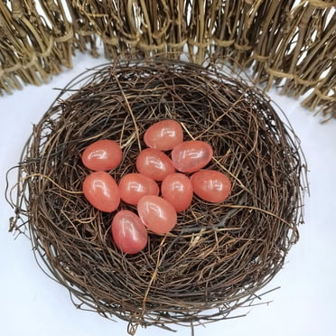 Zhourta 20mm Crystal Mini Egges Agate Jade Bird Egges Easter Egges 10PC Perfect for Egg Hunts and Gifts