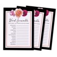thumbnail image 1 of Inkdotpot 50-Pack Wedding Word Scramble Bridal ShowerGameCards FloralParty Wedding Supplies, 1 of 1