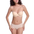 thumbnail image 2 of Strapless Bras for Large Breasts Ladies Strapless Gathering Invisible Bra Glossy Back Buckle Breast Seamless Bra Underwear Strapless Bra for Large Breasts, 2 of 9