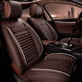 thumbnail image 1 of Maidao Car Seat Covers Leather Full Set for Mazda for Mazda3 2010-Present 5 Seats Compatible Airbag Waterproof Front Rear Cushion Protector Coffee, 1 of 8