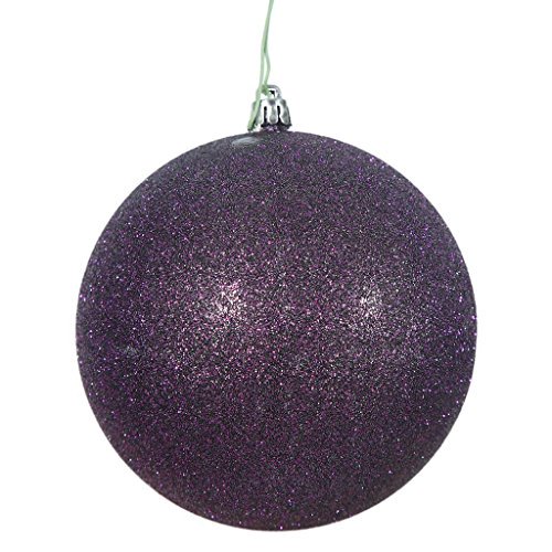 Vickerman Boule Pailletée Prune de 10 Pouces.