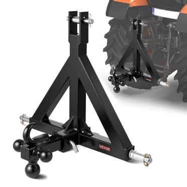 VEVOR Récepteur d'Attelage de Remorque 3 Points 2 Pouces Tracteur Barre d'Attelage Adaptateur d'Attelage Rapide pour Kubota