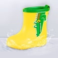 thumbnail image 5 of NOKIO Bottes de Pluie Classiques à Col Montant Semelle Antidérapante en TPR Semelle Intermédiaire Résistante aux Perforations Imprimés de Dessins Animés Fantaisistes Construction Waterproof pour Enfants Filles Garçons, 5 of 5