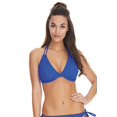 thumbnail image 4 of Freya Womens Sundance Underwire Bandless Halter Bikini Top, 30C, Deep Ocean, 4 of 4