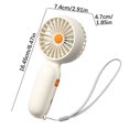 thumbnail image 4 of Boovnll Portable Fan, Adjustable High Speed USB Rechargeable Fans Lightweight Compact Handheld Fan for Outdoor, Travel, Camping, Vacation, Summer Gift, Mini Fan - Fan, 4 of 5