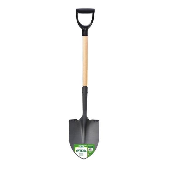 Expert Gardener Hardwood D-Handle Digging Shovel