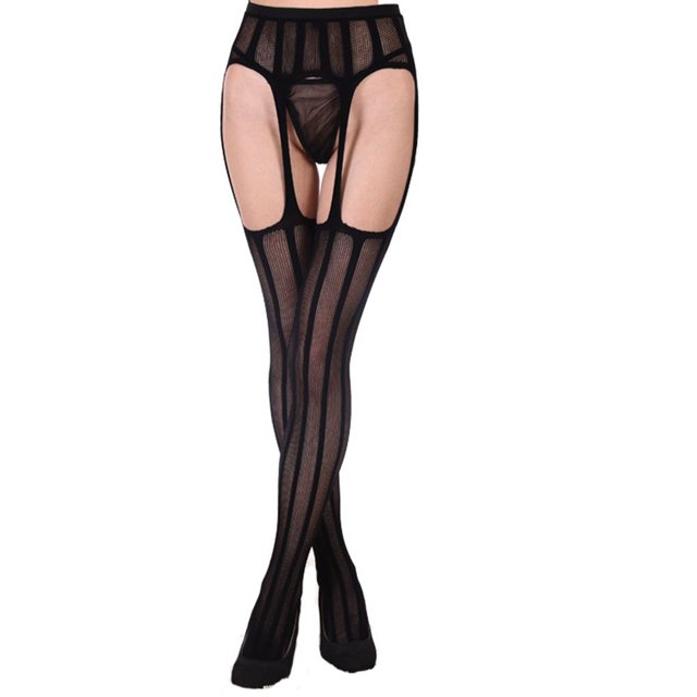 Bas Résille pour Femmes, Haut en Dentelle, Porte-Jarretelles, Lingerie, Bas Collants