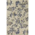 thumbnail image 1 of HomeRoots 354038 30 x 50 in. Wool Ivory & Blue Area Rug, 1 of 1