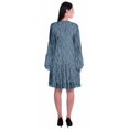thumbnail image 4 of Moomaya Robe d'Été Fluide à Manches Longues Imprimée pour Femmes, Longueur Genou, Évasée, 4 of 6