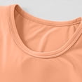 thumbnail image 4 of SROBPTY T-Shirts Garçons Filles, T-Shirt de Base pour Enfants Uni à Col Rond d'Été Décontracté Confortable et Respirant Orange 2 Ans, 4 of 5