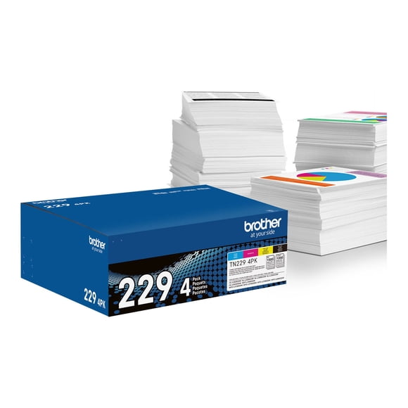 Brother Genuine (TN2294PK) Black, Cyan, Magenta & Yellow Toner Cartridges Multipack