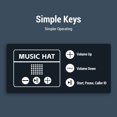 thumbnail image 3 of Casquette Amovible avec Haut-Parleur, Casquette Musicale Réglable, Casquette de Baseball de Sport Extérieur, Casquettes Snapback pour Hommes, Casquette Musicale pour Course, Cyclisme, Randonnée, Ski, 3 of 7