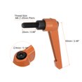 thumbnail image 2 of Unique Bargains 4 Pack M8 x 25mm Male Threaded Stud Adjustable Clamping Lever Handle Bolt Knob Orange, 2 of 6