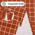 thumbnail image 3 of Rectangle Waterproof Fabric Table Cloth, Plaid Stain Resistant Polyester Tablecloth, Washable Cloth Table Cover for Fall Halloween Decor, Dining Room, Outdoor (60" x 84", Rusty), 3 of 6