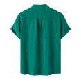 thumbnail image 3 of Birdeem Chemise Décontractée Homme à Manches Courtes avec Boutons, Col Montant, pour la Plage, 3 of 9