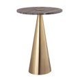 thumbnail image 3 of TOV Furniture Addyson Table d'Appoint Transitionnel en Marbre et Fer de 22 Po H, Or, 3 of 6