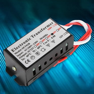 Transformateur Électronique 110V à 12V Convertisseur d'Alimentation Adaptateur Convertisseur de Tension Intelligent pour Perles de Lampe Halogène