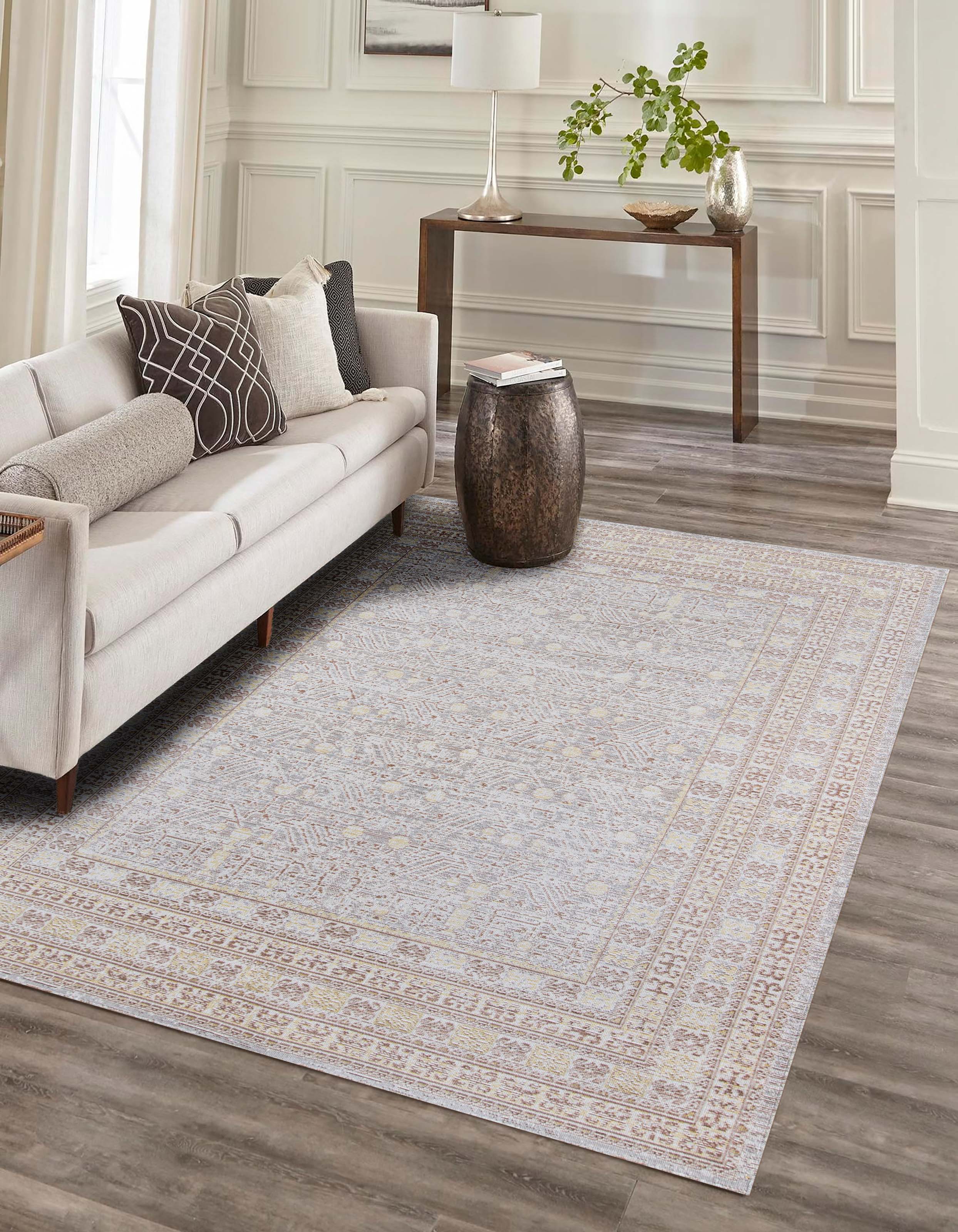 ECARPET Valeria Tapis pour Salon, Chambre, Salle A Manger, Entrée, Couloir et Plus Encore.