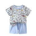 thumbnail image 2 of LSLJS Bébé Été Mignon Imprimé Col Rond Manches Courtes + Shorts Ensemble Vêtements d'Été Vêtements pour Enfants à la Mode 2024, 2 of 3